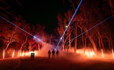 Echoes at Bella Vista Farm lighting feature
