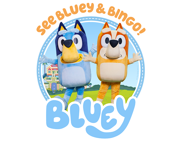 Bluey and her little sister Bingo will be joining the parade